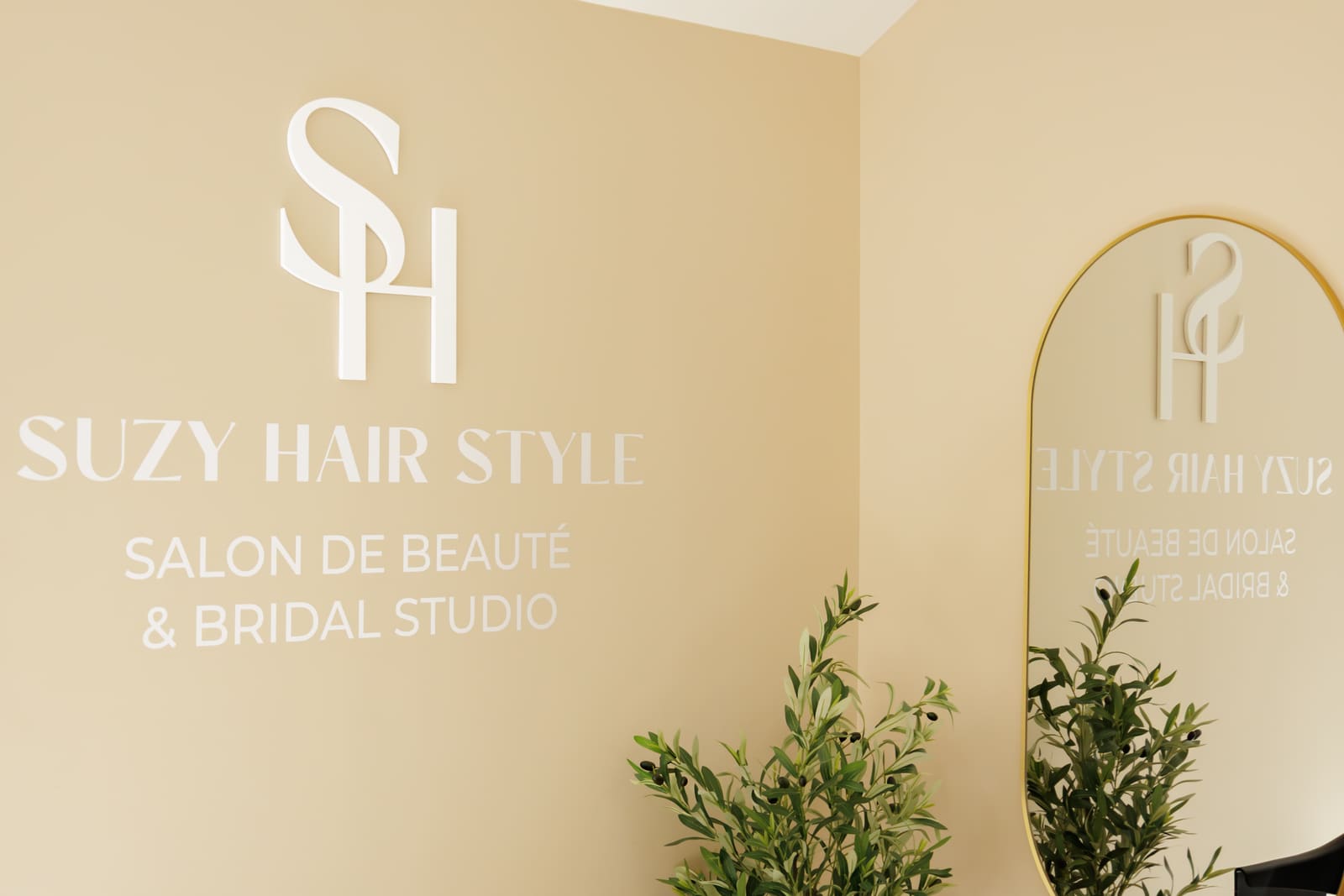 Identité murale d'un salon de beauté